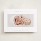 "More to Love" - Holiday Birth Announcement Cards in Linen by Blustery August - Front