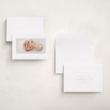 "More to Love" - Holiday Birth Announcement Cards in Linen by Blustery August - Assembled