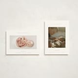 "More to Love" - Holiday Birth Announcement Cards in Linen by Blustery August - Photo Orientation Options