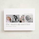 "Little Merriest" - Holiday Birth Announcement Cards in Forest by Sarah Brown - Front