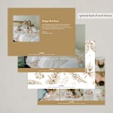"New Addition" - Holiday Birth Announcement Cards in Eggnog by Benita Crandall - Back of Card Options