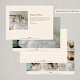 "New Little One" - Holiday Birth Announcement Cards in Snowflake by Julie Murray - Back of Card Options