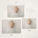 "New Little One" - Holiday Birth Announcement Cards in Snowflake by Julie Murray - Formats Available
