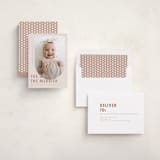 "Viola" - Holiday Birth Announcement Cards in Truffle by Deynaaz Daraei - Assembled
