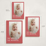 "Viola" - Holiday Birth Announcement Cards in Apple by Deynaaz Daraei - Formats Available