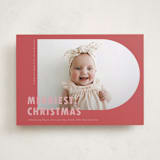 "Viola" - Holiday Birth Announcement Cards in Apple by Deynaaz Daraei - Front