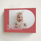 "Viola" - Holiday Birth Announcement Cards in Apple by Deynaaz Daraei - Folded Card