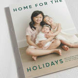 "Baby's First Christmas" - Holiday Birth Announcement Cards in Pine by Lori Wemple - Detail
