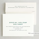 "Baby's First Christmas" - Holiday Birth Announcement Cards in Pine by Lori Wemple - FREE Recipient Addressing