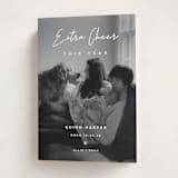 "Extra Cheer" - Holiday Birth Announcement Cards in Snow by fatfatin - Folded Card