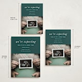 "Expecting" - Holiday Birth Announcement Cards in Ivy by Corinne Malesic - Formats Available