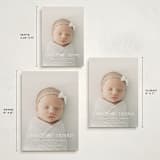 "New Little One" - Holiday Birth Announcement Cards in Snowflake by Julie Murray - Formats Available
