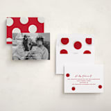 "Extra Cheer" - Holiday Birth Announcement Cards in Snow by fatfatin - Assembled