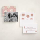"Extra Cheer" - Holiday Birth Announcement Cards in Blush by fatfatin - Assembled