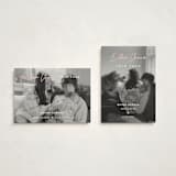 "Extra Cheer" - Holiday Birth Announcement Cards in Blush by fatfatin - Photo Orientation Options
