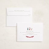 "Festive Dreams" - Holiday Birth Announcement Cards in Halo by Teju Reval - FREE Recipient Addressing