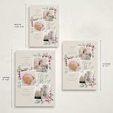 "Very Merry" - Holiday Birth Announcement Cards in Eggnog by Leah Bisch - Formats Available