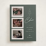 "So Many Reasons" - Holiday Birth Announcement Cards in Fir by Ashley Iwafuchi - Front