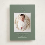 "our precious gift" - Holiday Birth Announcement Cards in Spruce by Carolyn Nicks - Front