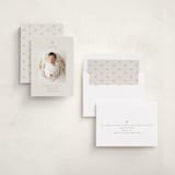 "our precious gift" - Holiday Birth Announcement Cards in Latte by Carolyn Nicks - Assembled