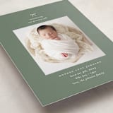 "our precious gift" - Holiday Birth Announcement Cards in Spruce by Carolyn Nicks - Detail