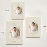 "our precious gift" - Holiday Birth Announcement Cards in Latte by Carolyn Nicks - Formats Available