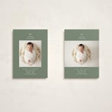 "our precious gift" - Holiday Birth Announcement Cards in Spruce by Carolyn Nicks - Photo Orientation Options