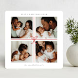 "Christmas Gift" - Holiday Birth Announcement Cards in Candy Cane by Roopali - Front