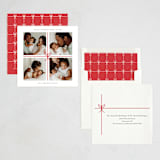 "Christmas Gift" - Holiday Birth Announcement Cards in Candy Cane by Roopali - Assembled