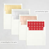 "Christmas Gift" - Holiday Birth Announcement Cards in Candy Cane by Roopali - Envelope Liner Options