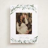 "Aurelia" - Holiday Birth Announcement Cards in Winter by Erin L. Wilson - Front