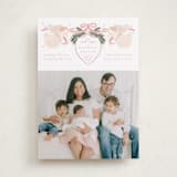 "Our Angel" - Holiday Birth Announcement Cards in Winter Rose by Jenna Holcomb - Front