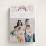 "Our Angel" - Holiday Birth Announcement Cards in Winter Rose by Jenna Holcomb - Folded Card