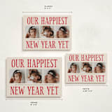 "Something Kind of Wonderful" - Holiday Birth Announcement Cards in Raspberry Pie by Corinne Malesic - Formats Available