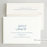 "Retro" - Holiday Birth Announcement Cards in Cobalt by Oscar and Emma - Karly Depew - FREE Recipient Addressing