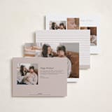 "New Year Baby" - Holiday Birth Announcement Cards in Cotton by Angela Thompson - Back of Card Options