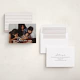 "New Year Baby" - Holiday Birth Announcement Cards in Cotton by Angela Thompson - Assembled