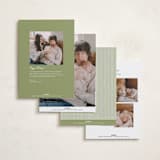 "Little Christmas" - Holiday Birth Announcement Cards in Mistletoe by Julie Murray - Back of Card Options