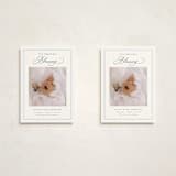 "Christmas Blessing" - Holiday Birth Announcement Cards in Sky by Nicoletta Savod - Photo Orientation Options