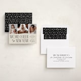 "More Cheer" - Holiday Birth Announcement Cards in Vanilla by Heather Schertzer - Assembled