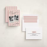 "Extra" - Holiday Birth Announcement Cards in Berry by Vivian Yiwing - Assembled