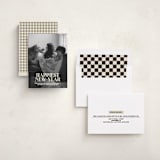 "News" - Holiday Birth Announcement Cards in Champagne by Jenna Holcomb - Assembled