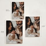 "More Love" - Holiday Birth Announcement Cards in Snow by Angela Garrick - Formats Available