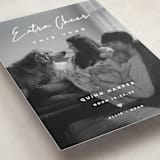 "Extra Cheer" - Holiday Birth Announcement Cards in Snow by fatfatin - Detail