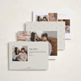 "There is one more" - Holiday Birth Announcement Cards in Butterscotch by Jackie Crawford - Back of Card Options