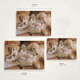 "There is one more" - Holiday Birth Announcement Cards in Butterscotch by Jackie Crawford - Formats Available