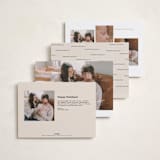 "Expecting" - Holiday Birth Announcement Cards in Oat by Corinne Malesic - Back of Card Options