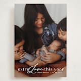 "New Year Baby" - Holiday Birth Announcement Cards in Cotton by Angela Thompson - Front