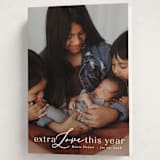 "New Year Baby" - Holiday Birth Announcement Cards in Cotton by Angela Thompson - Folded Card