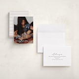 "New Year Baby" - Holiday Birth Announcement Cards in Cotton by Angela Thompson - Assembled